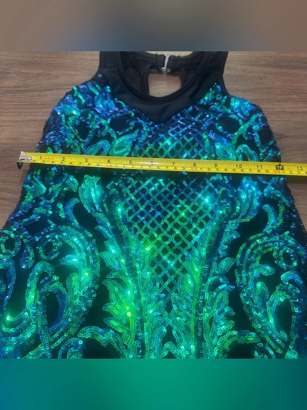Revolution Dancewear Sequin Dress, Size LC 12-14